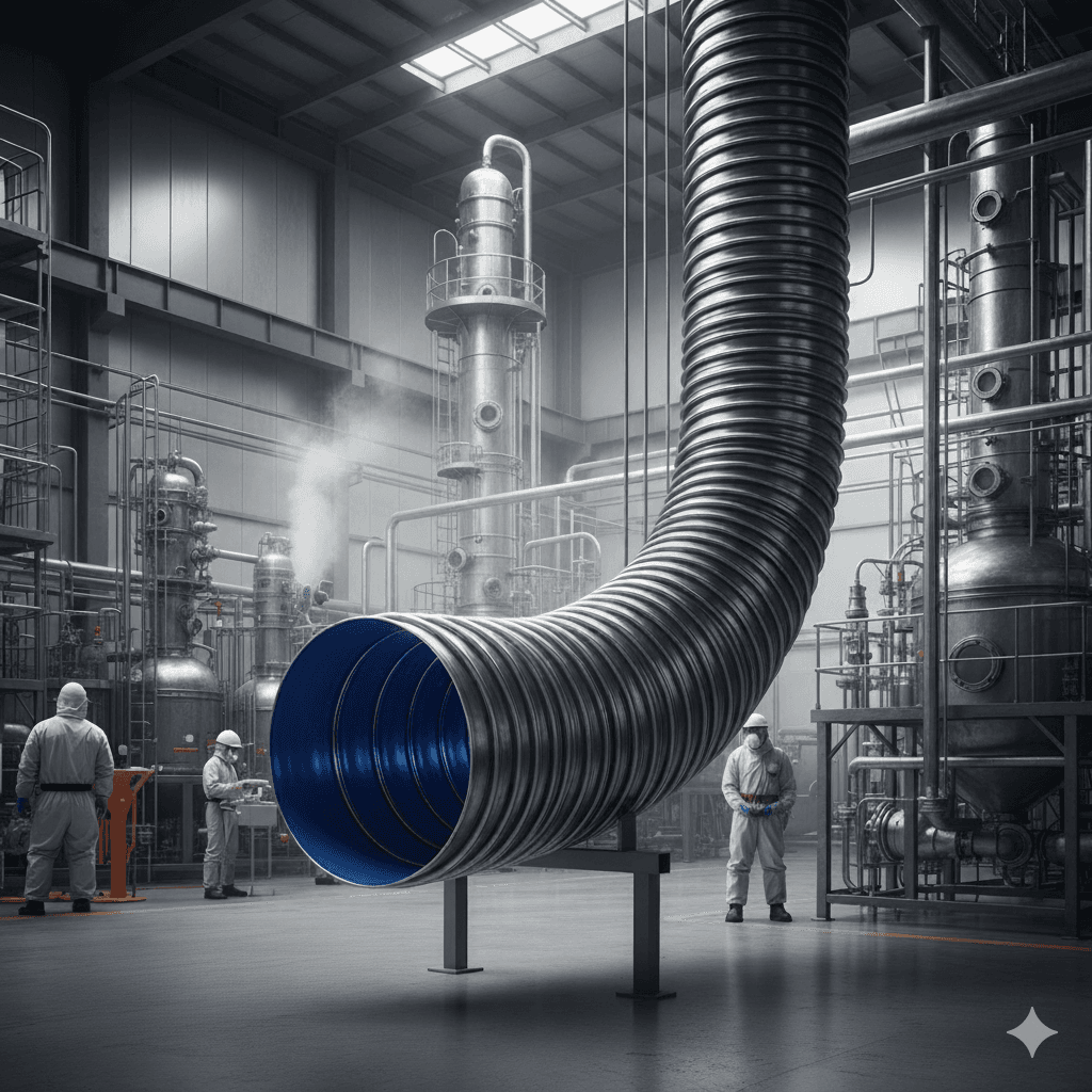 Solusi Flexible Ducting Anti-Korosi untuk Pabrik Pengolahan Kimia